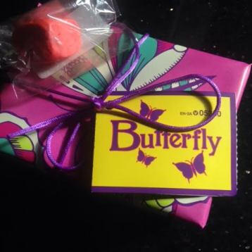 Lush Butterfly Wrapped Gift